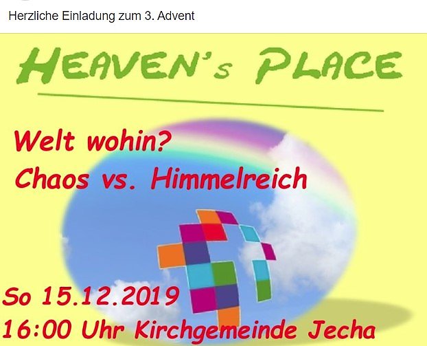 An Konzerte erinnert (Foto: Kirchgemeinde Jecha-Berka) An Konzerte erinnert (Foto: Kirchgemeinde Jecha-Berka)