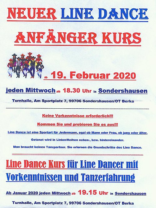 Neuer Line Dance Kurs (Foto: privat)