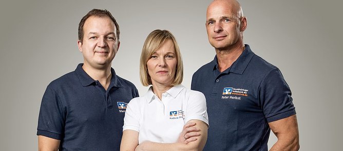 Das leitende Trio der Nordth&uuml;ringer Volksbank (Foto: privat)