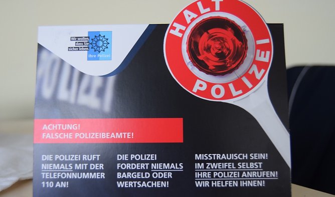 Aufsteller (Foto: PI NDH)