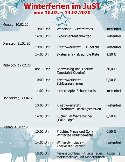 Winterferien im JuST (Foto: Kreisjugendring)