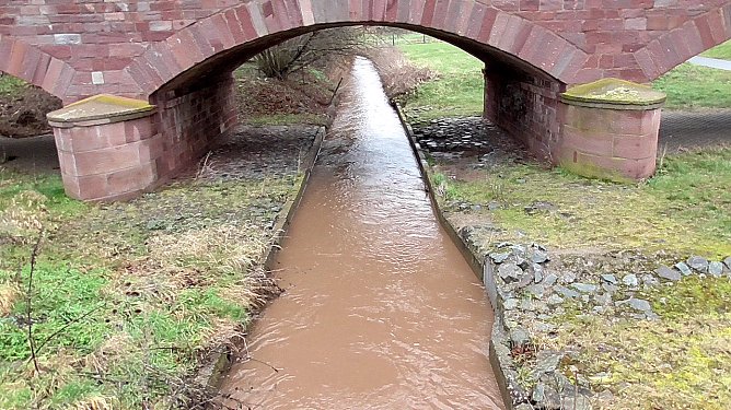 Wasserstand am Nachmittag (Foto: Ulrich Reinboth)
