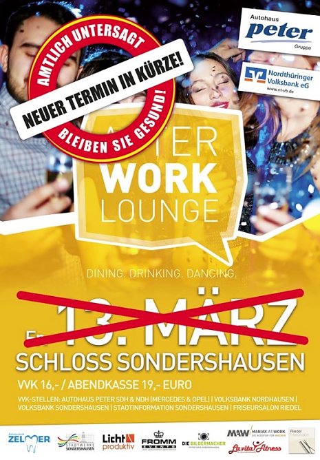Absage f&uuml;r AFTER WORK LOUNGE (Foto: Tobias Schneegans)