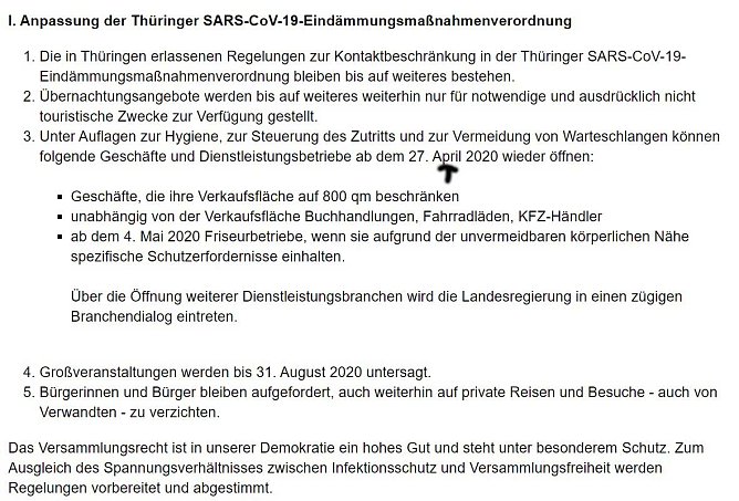 Erleichterte &Ouml;ffnung von Gesch&auml;ften? April, April in Th&uuml;ringen (Foto: Karl-Heinz Herrmann)