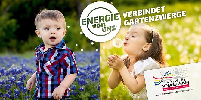 Stadtwerke Sondershausen gratulieren zum Kindertag (Foto: Stadtwerke Sondershausen)