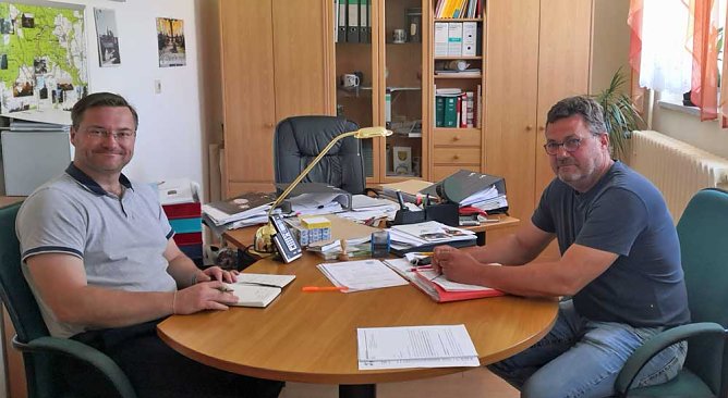 Bürgermeistergespräch in Helbedündorf (Foto: Stefan Schard) Bürgermeistergespräch in Helbedündorf (Foto: Stefan Schard)