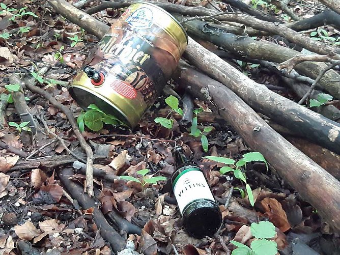 Verm&uuml;llung im Wald (Foto: Uli Kl&uuml;&szlig;endorf)