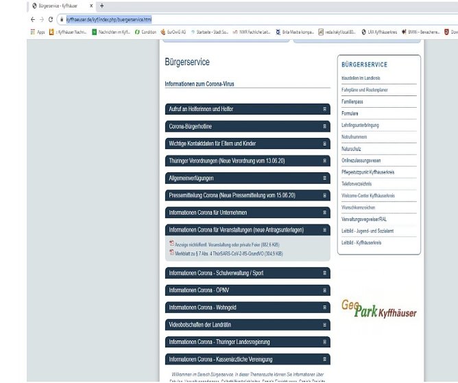 Corona: Bereitstellung Musteranzeige (Foto: Landratsamt Kyffhäuserkreis) Corona: Bereitstellung Musteranzeige (Foto: Landratsamt Kyffhäuserkreis)