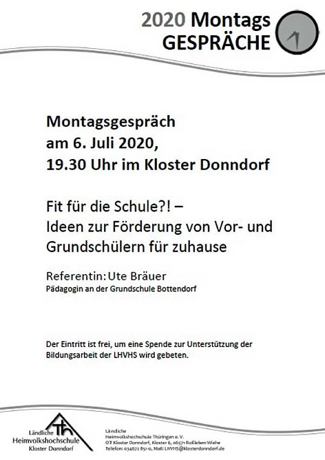 Montagsgespr&auml;ch im Kloster Donndorf (Foto: Ev. L&auml;ndliche Heimvolkshochschule Th&uuml;r. e.V.)