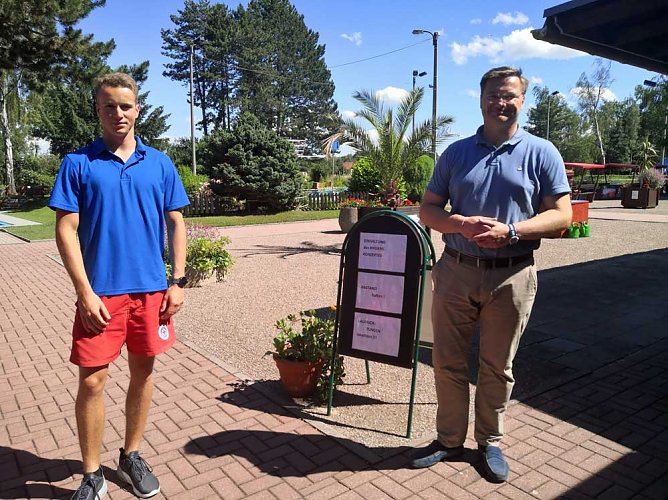 Zu Besuch im Greußener Rathaus (Foto: Stefan Schard) Zu Besuch im Greußener Rathaus (Foto: Stefan Schard)