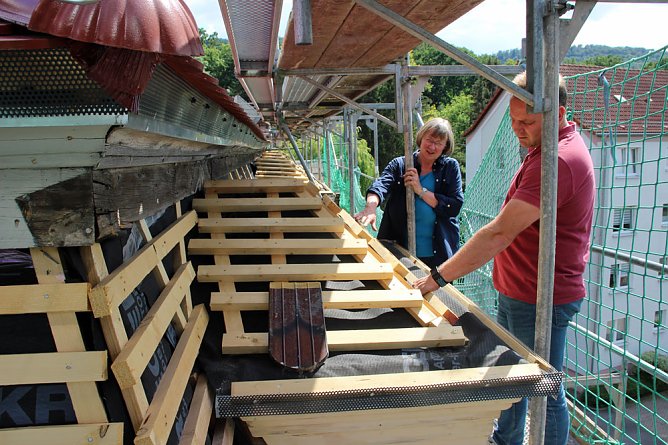Interessante Befahrung der Lindner-Villa (Foto: Karl-Heinz Herrmann)