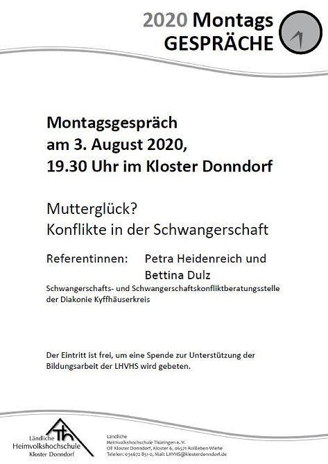 Reihe der Montagsgespr&auml;che wird fortgesetzt (Foto: privat)