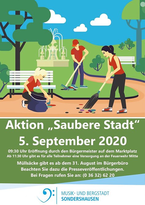 Aktion Saubere Stadt 2020 (Foto: Stadt Sondershausen)