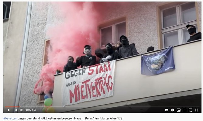 H&auml;user besetzen in Berlin? Kein Problem (Foto: Screenshot Youtube)