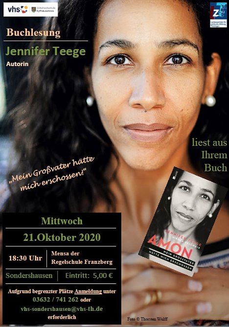 Lesung mit Jennifer Teege (Foto: Landratsamt Kyffhäuserkreis) Lesung mit Jennifer Teege (Foto: Landratsamt Kyffhäuserkreis)