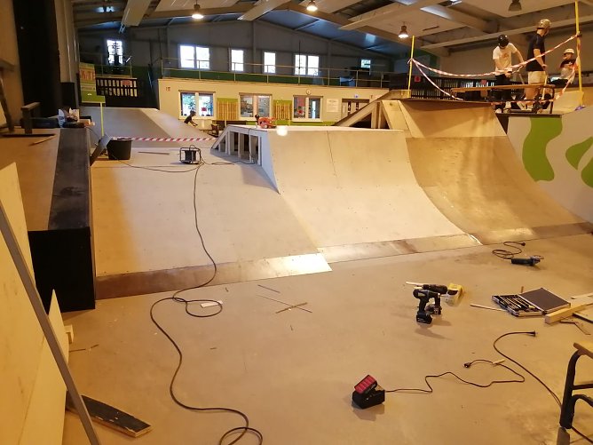 Neue Rampe in der Skate Arena (Foto: Team Skate Arena) Neue Rampe in der Skate Arena (Foto: Team Skate Arena)