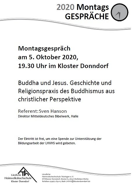 Reihe der Montagsgespr&auml;che wird fortgesetzt (Foto: Helfried Maas)