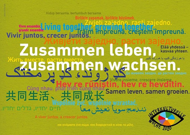 "Zusammen leben, zusammen wachsen" (Foto: Katharina Weizel)