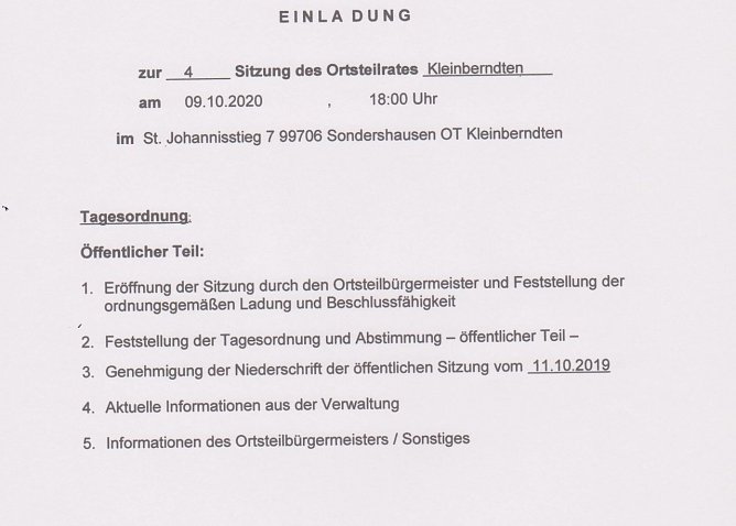 Ortsteilrat (Foto: Stadtverwaltung Sondershausen) Ortsteilrat (Foto: Stadtverwaltung Sondershausen)