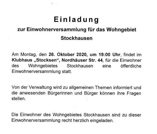 Ausstellungser&ouml;ffnung und Einwohnerversammlung (Foto: Stadt Sondershausen)