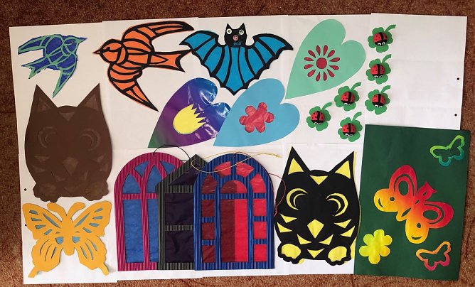 Bastelbilder vom Freizeitzentrum Artern (Foto: Vdk Ortsverband Artern)