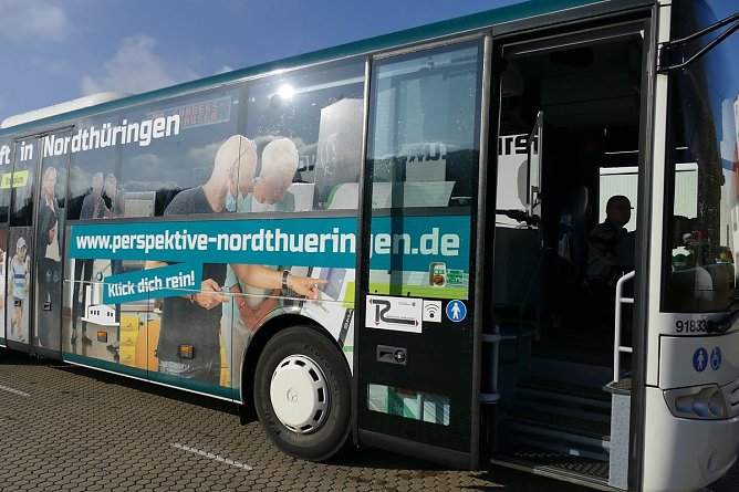 Rollender Botschafter für Nordthüringen (Foto: Lisa Schäfer) Rollender Botschafter für Nordthüringen (Foto: Lisa Schäfer)