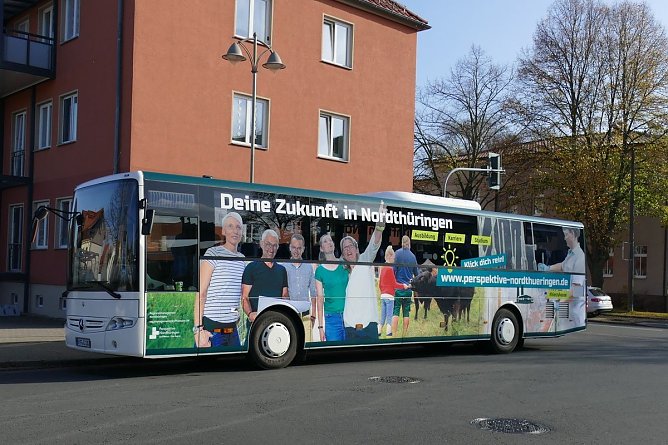 Rollender Botschafter für Nordthüringen (Foto: Lisa Schäfer) Rollender Botschafter für Nordthüringen (Foto: Lisa Schäfer)