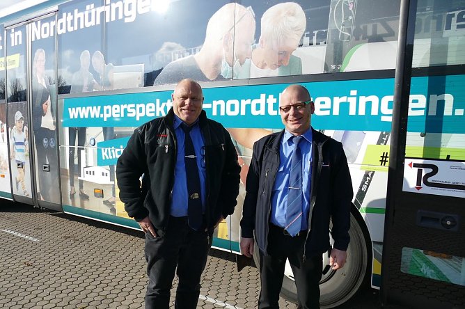 Rollender Botschafter für Nordthüringen (Foto: Lisa Schäfer) Rollender Botschafter für Nordthüringen (Foto: Lisa Schäfer)