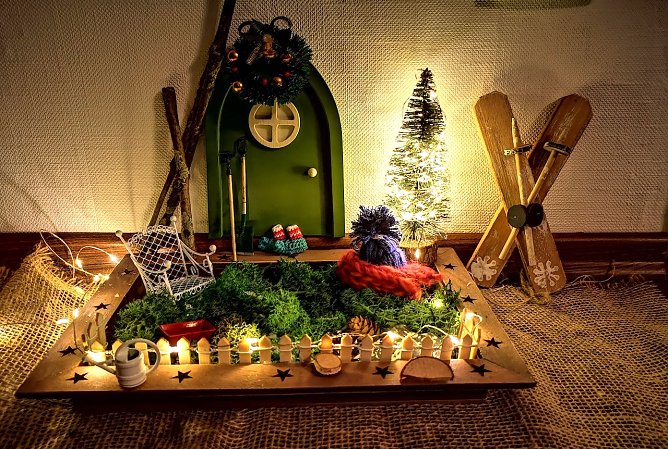 Wichtel Alfred zu Besuch bei Familie Sennewald (Foto: Diana Sennewald)