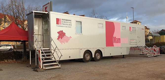 Mammobil in Sondershausen (Foto: Mammographie Screening Th&uuml;ringen Nord West)