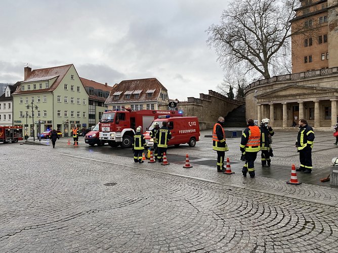 In Sondershausen hatte die Feuerwehr heute einiges zu tun (Foto: S. Dietzel) In Sondershausen hatte die Feuerwehr heute einiges zu tun (Foto: S. Dietzel)