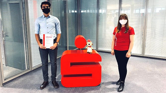 Geschwister Scholl Gymnasium gewinnt den 1. Platz (Foto: Bettina Fischer, Kyffh&auml;user Sparkasse Artern Sondershausen)