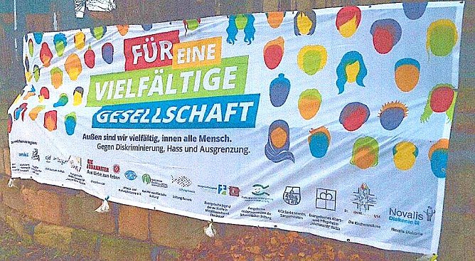 Entwendetes Banner (Foto: PI NDH)