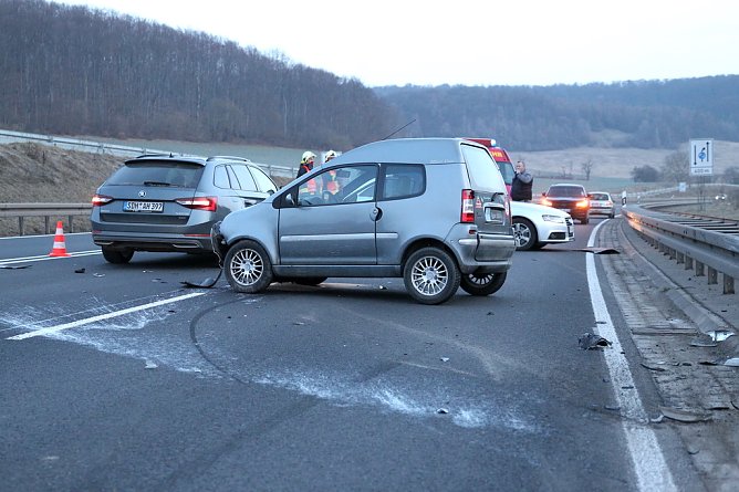 Zwei Unf&auml;lle auf der B4 (Foto: S.Dietzel)