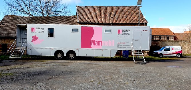 Mammobil in Artern (Foto: Mammographie Screening Th&uuml;ringen Nord West  )