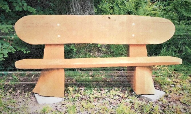 Gestohlene Bank vom Possen (Foto: PI NDH) Gestohlene Bank vom Possen (Foto: PI NDH)