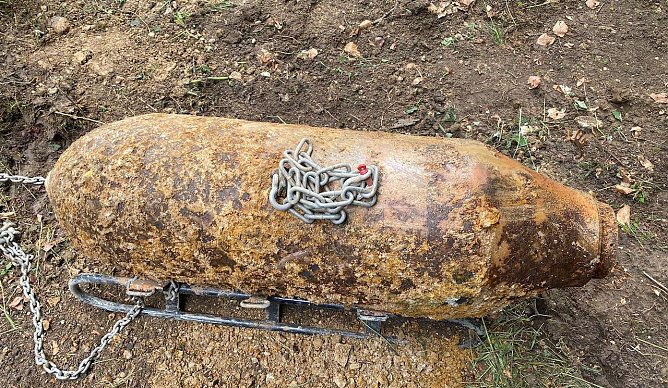 Die amerikanische 227-Kilogramm-Bombe (Foto: S.Dietzel)