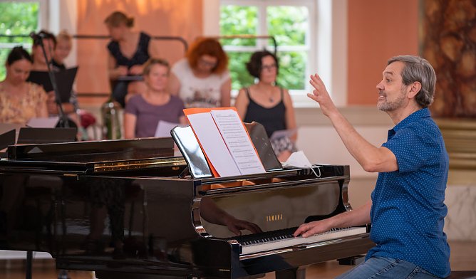Projektchor Thuringia Cantat in der Landesmusikakademie Sondershausen (Foto: Jana Gro&szlig;)