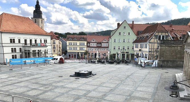 Marktplatz in Sondershausen (Foto: Eva Maria Wiegand)