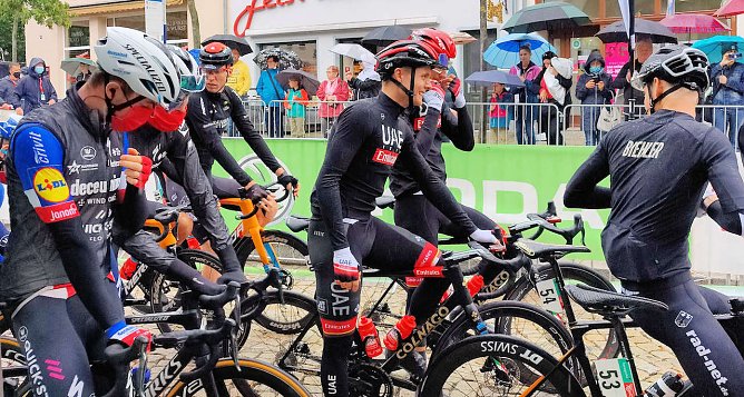 Am Start der Deutschland Tour in Sangerhausen (Foto: P.Blei)