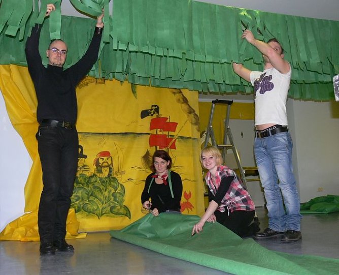 Vorbereitungen (Foto: I. Kühn) Vorbereitungen (Foto: I. Kühn)