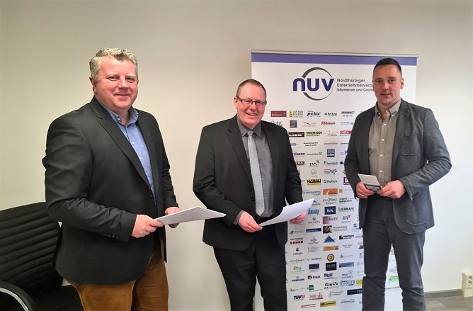 Christian B&ouml;duel, Thorsten Schwarz und Niels Neu Hintergrundinformationen zum Jobticket finden Sie in der Anlage beigef&uuml;gt (Foto: Claudia Rheinl&auml;nder)