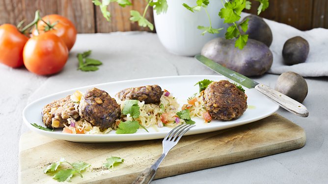Deutsch-orientalische Vereinigung: Falafel mit Kartoffel und Sauerkraut � warum eigentlich nicht?  (Foto: KMG)