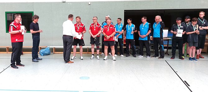 3. Herren-Mannschaft der BRSG Kyffh&auml;user freut sich &uuml;ber den 1.Platz (Foto: K.H.Schmnid)