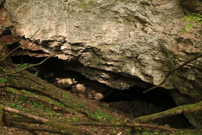 Auch von au&szlig;en einen Blick wert: die Heimkehle (Foto: Biosph&auml;renreservat Karstlandschaft S&uuml;dharz)