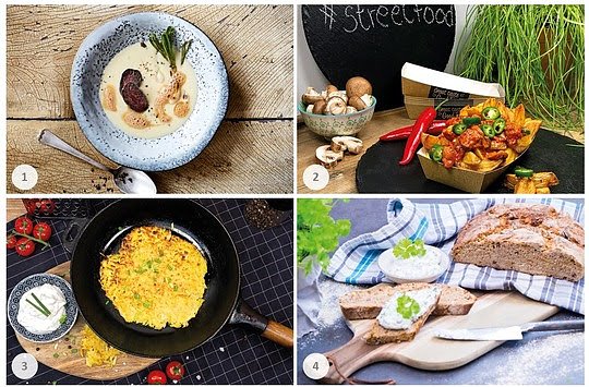 Vier herbstliche Gerichte für des Deutschen liebste Knolle (Foto: KMG Kartoffelmarketing) Vier herbstliche Gerichte für des Deutschen liebste Knolle (Foto: KMG Kartoffelmarketing)