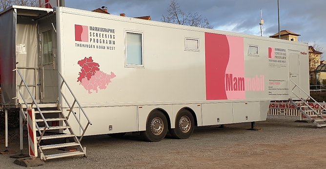Mammobil zur Brustkrebs-Fr&uuml;herkennung (Foto: Mammographie-Screening Th&uuml;ringen-Nordwest)