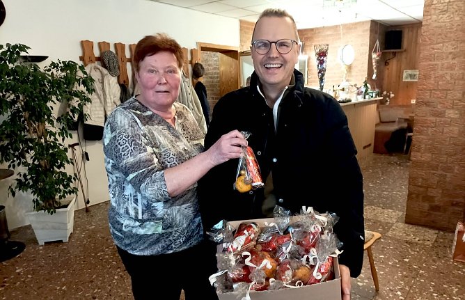 Vorsitzender der Stadtratsfraktion der Volkssolidarit&auml;t besuchte die Weihnachtsfeier im WB 4 der Volkssolidarit&auml;t in Sondershausen (Foto: T. Leipold)