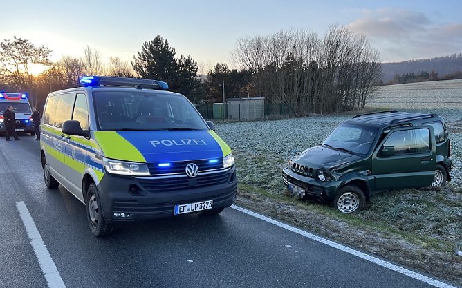 Unfall zwischen Groß- und Klienfurra (Foto: S.Dietzel) Unfall zwischen Groß- und Klienfurra (Foto: S.Dietzel)