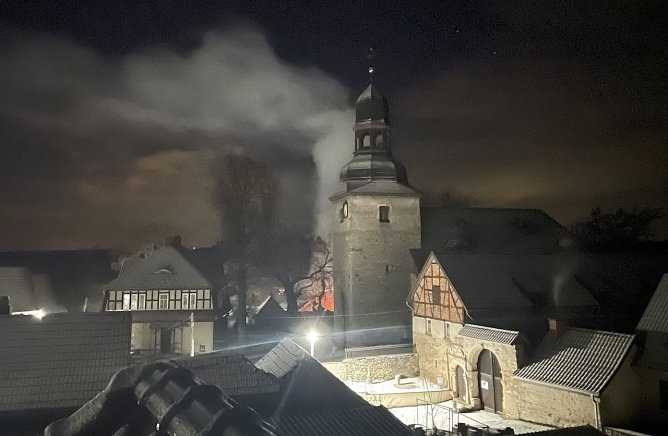 Brand in Niederbösa (Foto: Chris Landgraf) Brand in Niederbösa (Foto: Chris Landgraf)